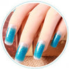 Sky Blue Gradually Changing Color Nail Art